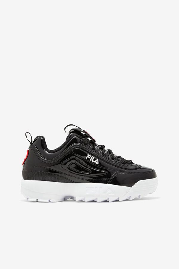 Tênis Fila Mulher Pretas/Pretas/Branco - Fila Disruptor 2 Heart Chunky Outlet Portugal,PUMS-61783